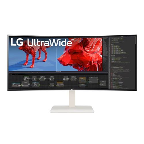 LG 38WR85QC-W.AUS 37.5" 1600p (3840 x 1600) 144Hz Curved Screen Monitor; AMD FreeSync; HDR; HDMI DisplayPort; Picture-by-Picture