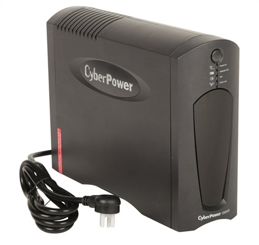 CyberPower Systems AVR Series UPS (CP1200AVR); 1200 VA, 720 W, 120 V; 10 Outlets; GreenPower UPS; Automatic Voltage Regulation