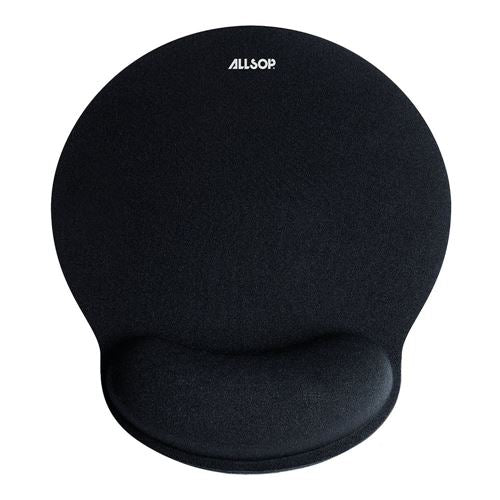 Allsop Memory Foam Mouse Pad with Wrist Rest Black