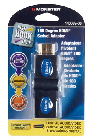 Just Hook It Up 180 Degree HDMI Swivel Adapter