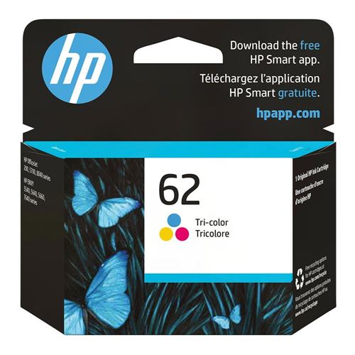 HP 62 Tri-color Ink Cartridge