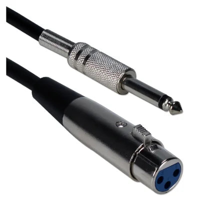 QVS 15 ft. XLR Female to 1/4" Male Audio Cable