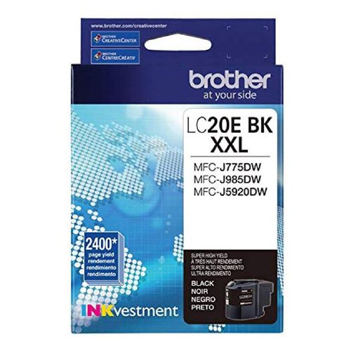 Brother LC20EBK XXL Super High Yield Black Ink Cartridge