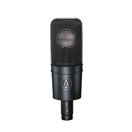 Audio-Technica AT4040 XLR Condenser Microphone - Black; with AT8449 shock mount; Cardioid Polar Pattern