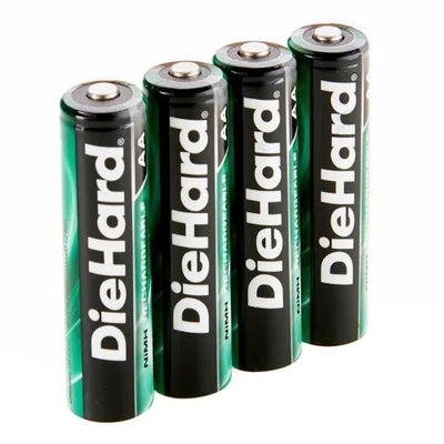 Dorcy DieHard AA NiMH Rechargeable Batteries 2000Ma - 4 Pack