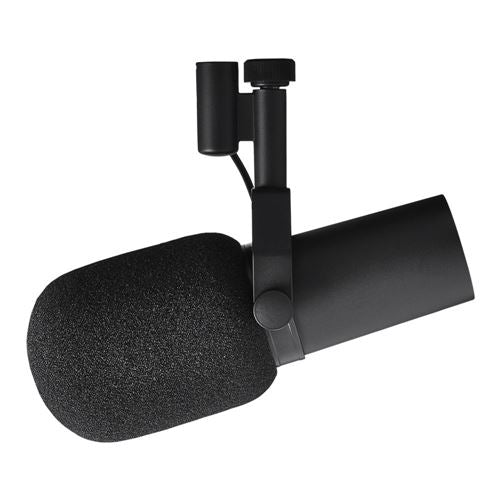 Shure SM7B Vocal Dynamic Microphone - Black; For Broadcast, Podcast & Recording, XLR Studio Mic for Music & Speech; Wide-Range Frequency; Warm & Smooth Sound; Rugged Construction