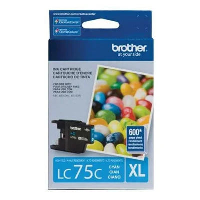 Brother LC75C High Yield Cyan Inkjet Cartridge