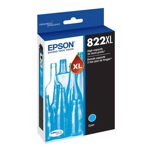 Epson 822XL High Capacity Cyan Ink Cartridge