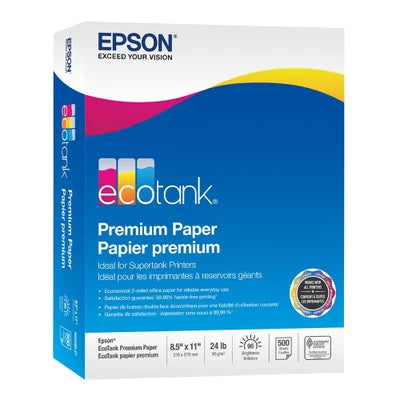 Epson EcoTank Premium Printer 8.5" x 11" 500-Counter Paper