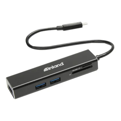 Inland USB-C Hub with 3 USB3.0 port and Card Reader