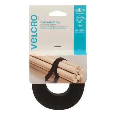 VELCRO Roll 12 ft. x 3/4 in. - Black