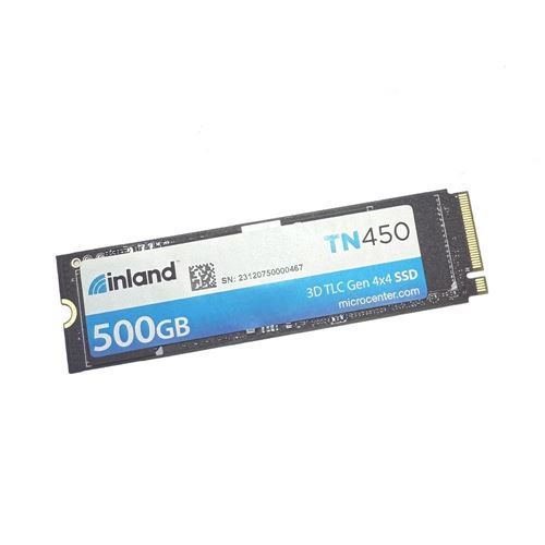 Inland TN450 500GB 3D TLC NAND PCIe Gen 4 x4 NVMe M.2 2280 Internal SSD