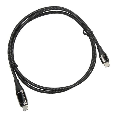 Inland USB Type-C to USB Type-C with LED (Black)