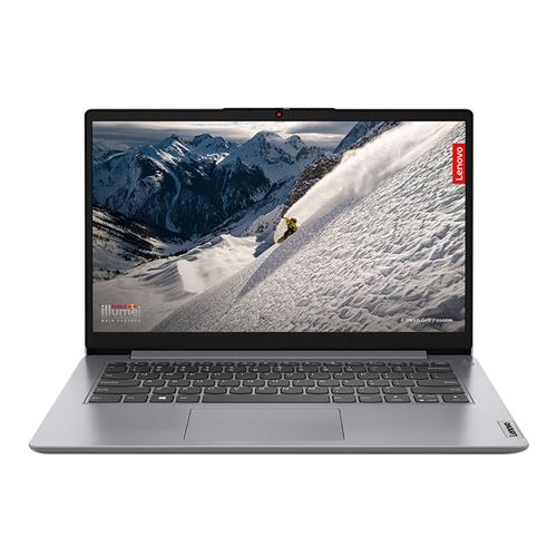 Lenovo IdeaPad 1 14" Laptop Computer - Cloud Grey; AMD Ryzen 5 5500U 2.1GHz Processor; 8GB DDR4-3200 Onboard RAM; 256GB Solid State Drive; AMD Radeon 7 Graphics
