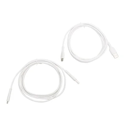 Inland USB Type-A to USB Type-C (White) - 6 ft. (2 Pack)