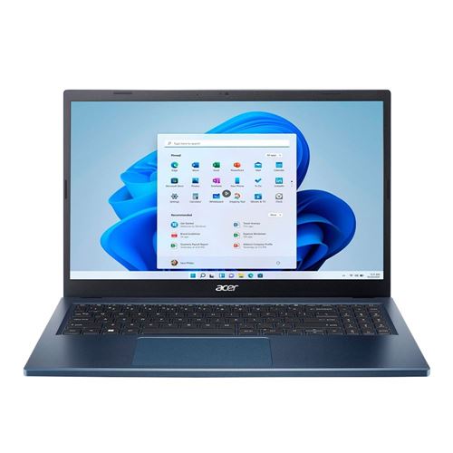 Acer Aspire 3 A315-24PT-R1L8 15.6" Touchscreen Laptop Computer - Steam Blue; AMD Ryzen 5 7520U 2.8GHz Processor; 16GB LPDDR5 Onboard RAM; 1TB Solid State Drive; AMD Radeon Graphics