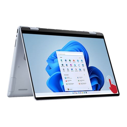 Dell Inspiron 16 7640 16" 2-in-1 Laptop Computer - Ice Blue; Intel Core Ultra 7 155H 1.4GHz Processor; 16GB LPDDR5x RAM; 1TB Solid State Drive; Intel Arc Graphics